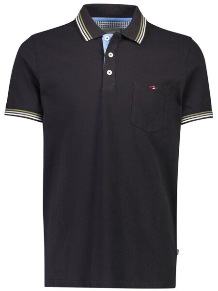 Bison Polo T-Shirt (Sort)