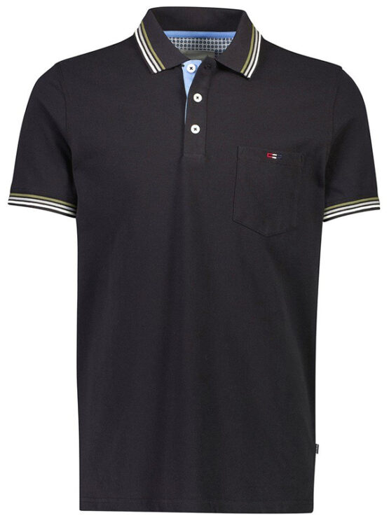 Bison Polo T-Shirt (Sort)