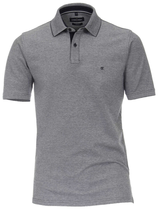 Casa Moda Polo T-Shirt (Black Mel)