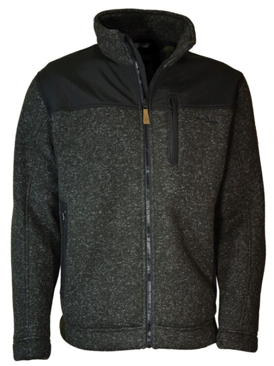 Foret Blue Wave Knitt Fleece (Sort)