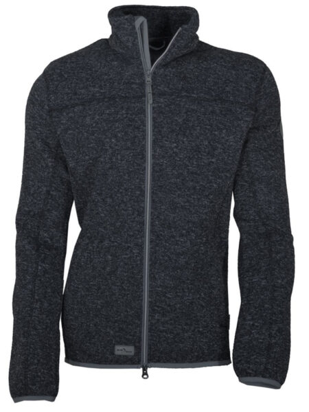 Blue Wave Knitt Fleece (Black Mel)