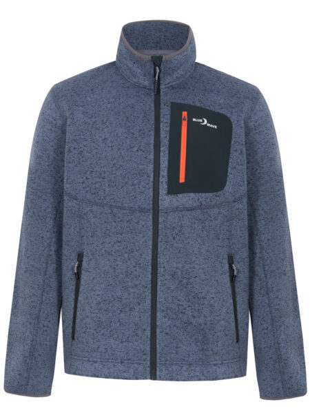 Blue Wave Knitt Fleece (Steel Blue)
