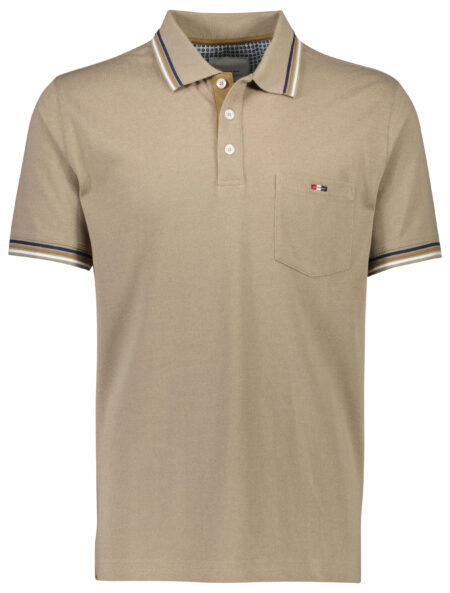 Bison Polo T-Shirt (Sand)