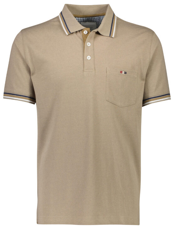 Bison Polo T-Shirt (Sand)
