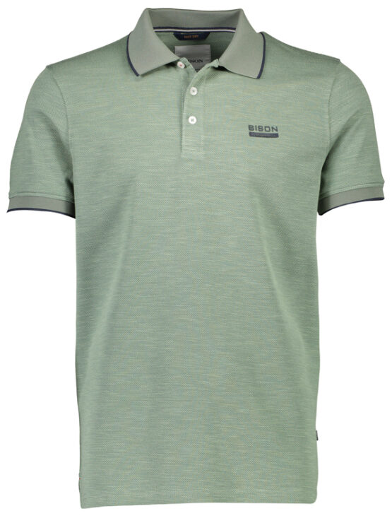 Bison Micro Polo T-Shirt (Green)