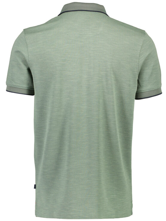 Bison Micro Polo T-Shirt (Green) - Image 2