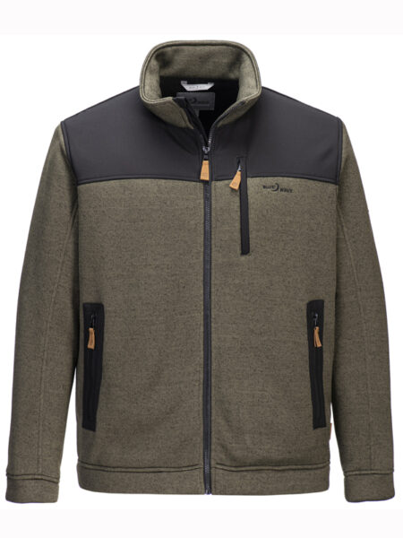 Foret Blue Wave Knitt Fleece (Oliven)