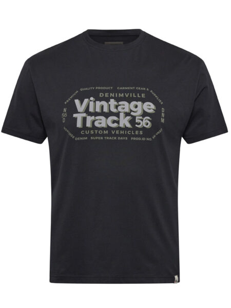 Track Print T-Shirt (Sort)
