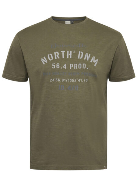 North DNM Print T-Shirt (Oliven)