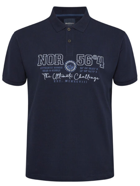 North 56`4 Polo T-Shirt (Navy)