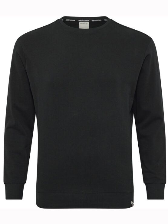 Klassisk North O-neck Sweat (Sort)