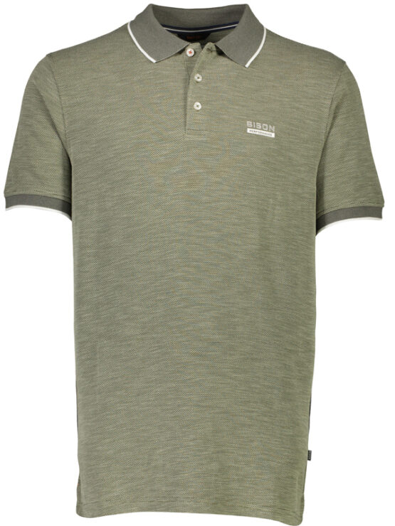Bison Micro Polo T-Shirt (Army)
