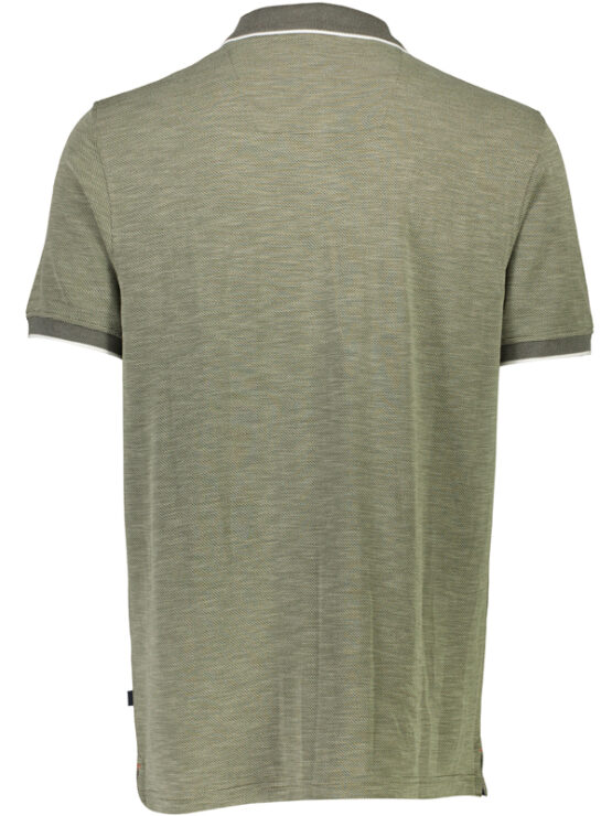 Bison Micro Polo T-Shirt (Army) - Image 2