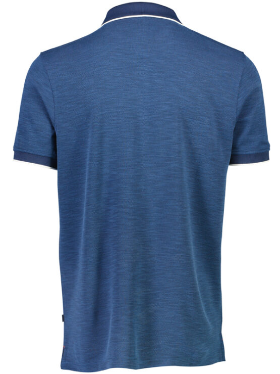 Bison Micro Polo T-Shirt (Deep Navy) - Image 2