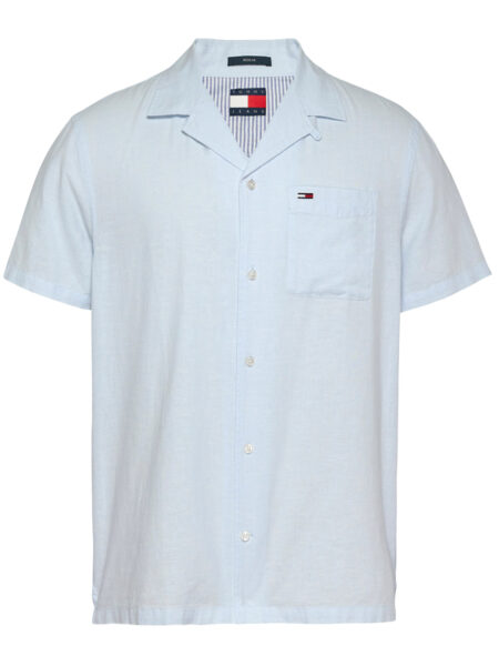 Tommy Jeans Hør Skjorte (Light Blue)