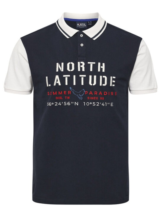 North Lattitude Polo T-Shirt (Navy)