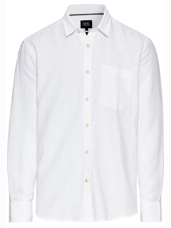 Camel Active Hør L/S Skjorte (Hvid)