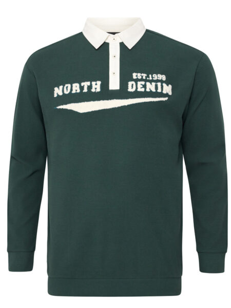 North Denim Polo T-Shirt L/S