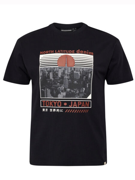 TOKYO Print T-Shirt (Sort)